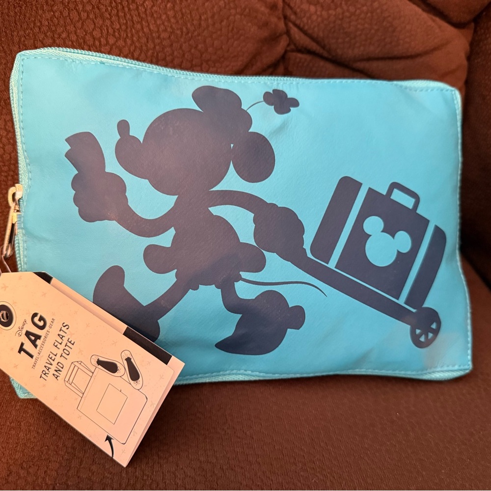 Disney Blue and Black Travel Pouch